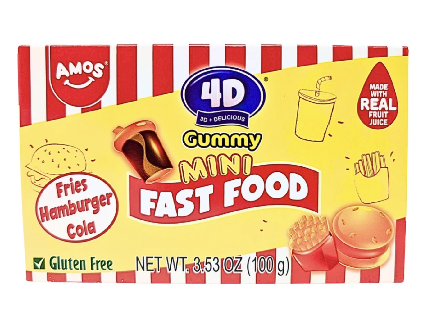 Bonbons mini fast food de Amos