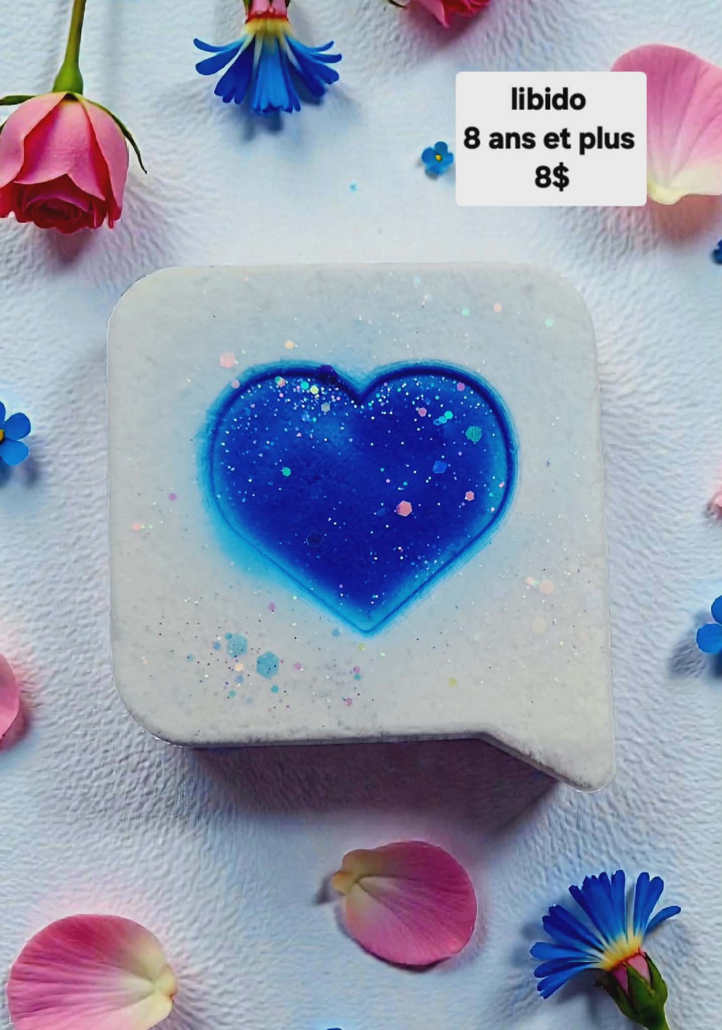 Bombe Libido aux huiles essentielles avec insertions de couleurs - PRÉCOMMANDE