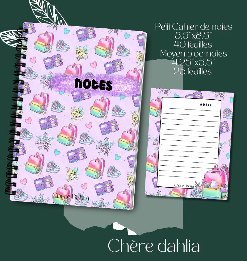 Duo papeterie enseignante, étudiante