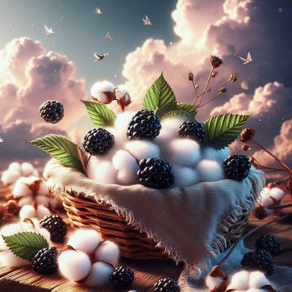 Brise d'été coton frais mûre bougie cire de soya