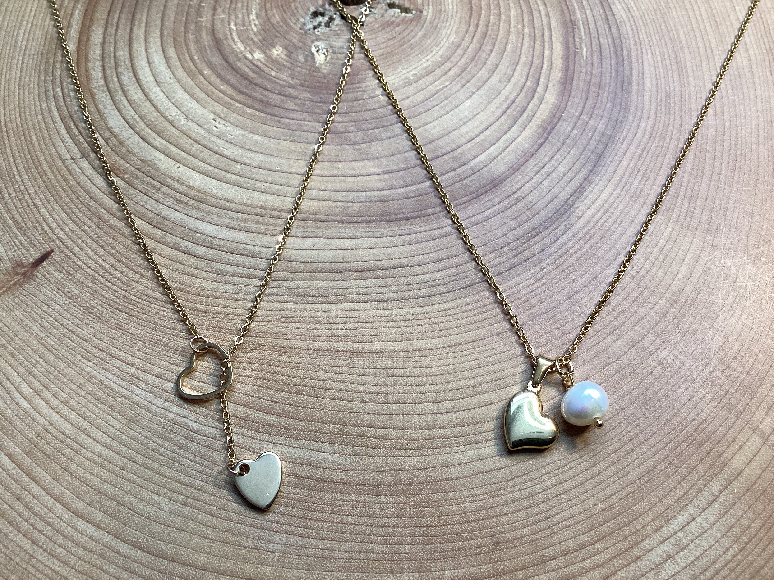 Collier en inox coeur