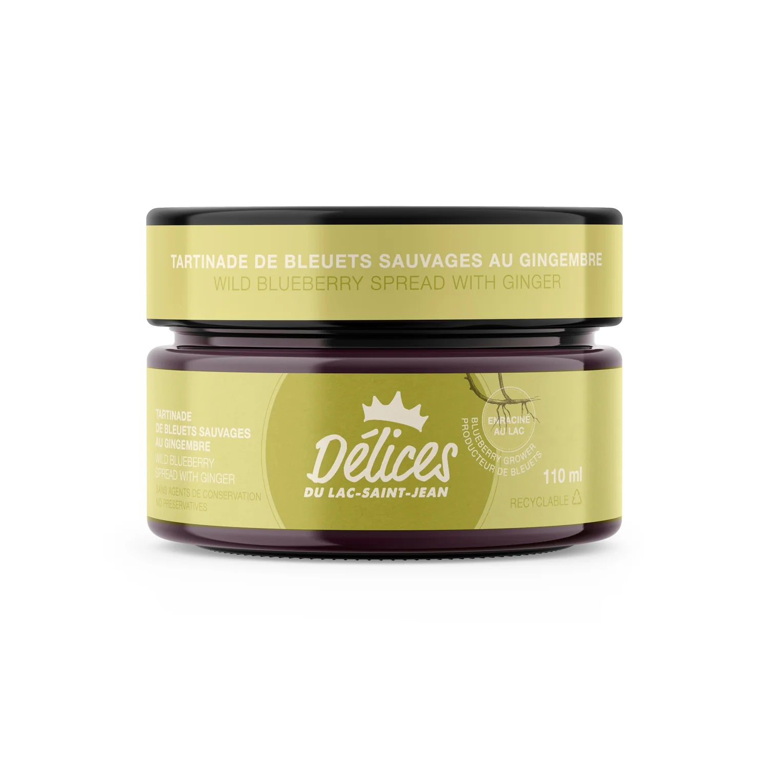 Tartinade de bleuets sauvages et gingembre (110ml)