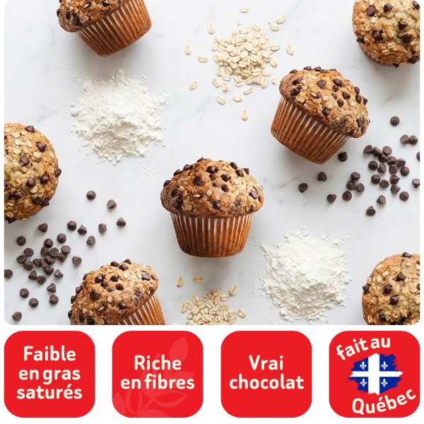 MUFFINS AVOINE ET CHOCOLAT