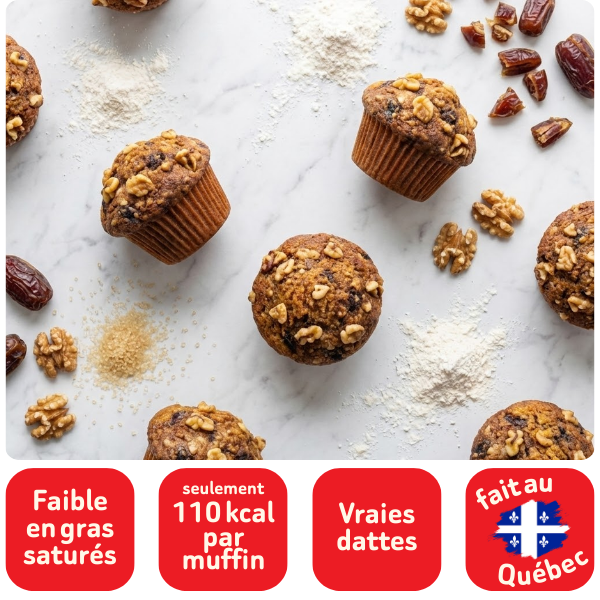 MUFFINS DATTES ET NOIX