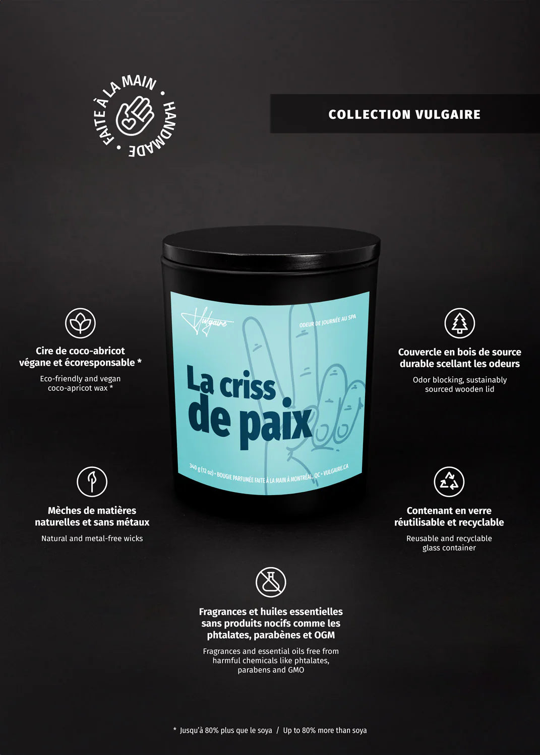 Bougie La criss de paix
