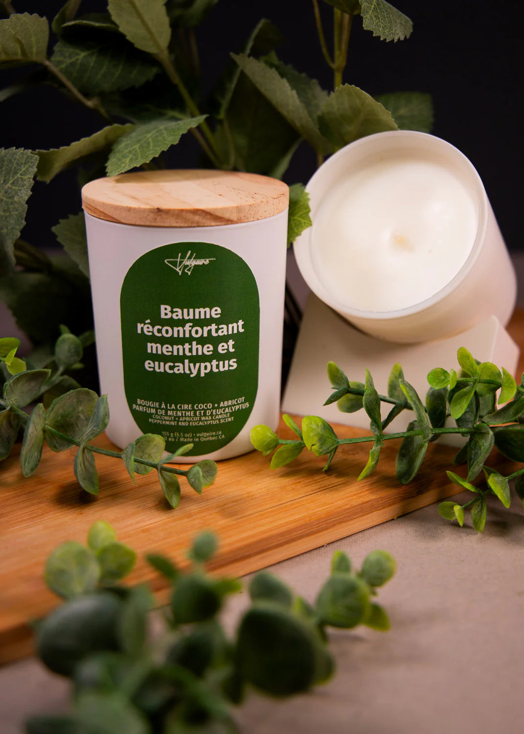 Bougie Baume réconfortant menthe et eucalyptus 5.5 0Z