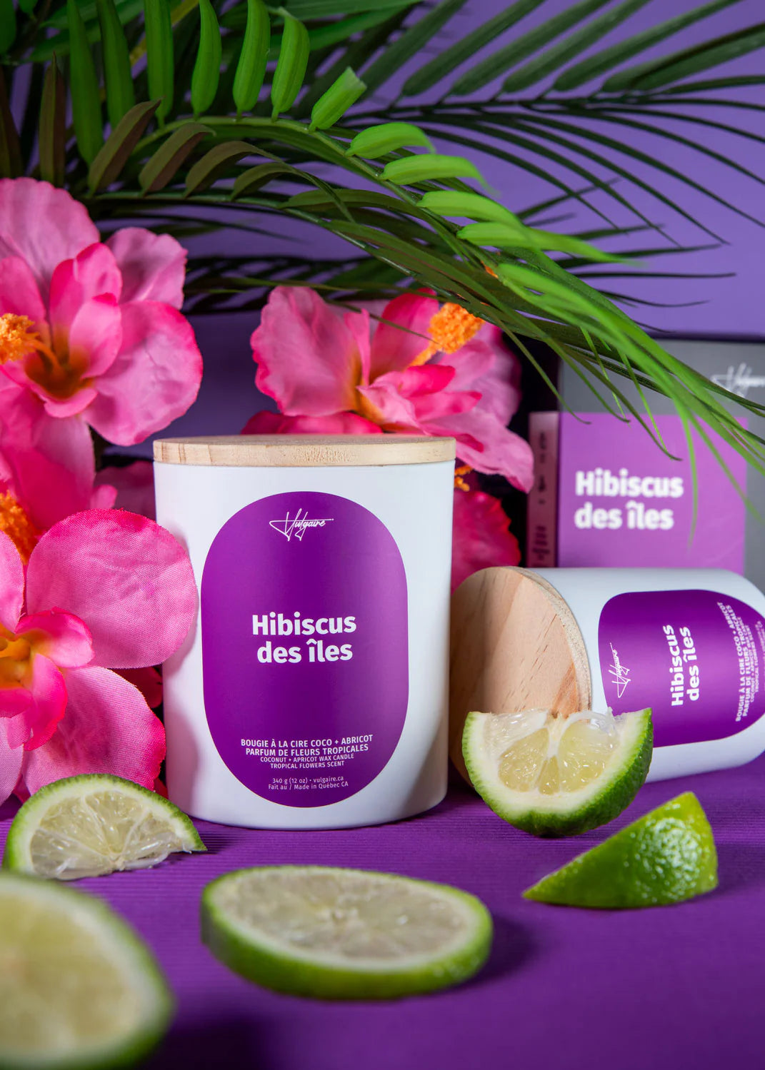 Bougie Hibiscus des îles 5.5 OZ