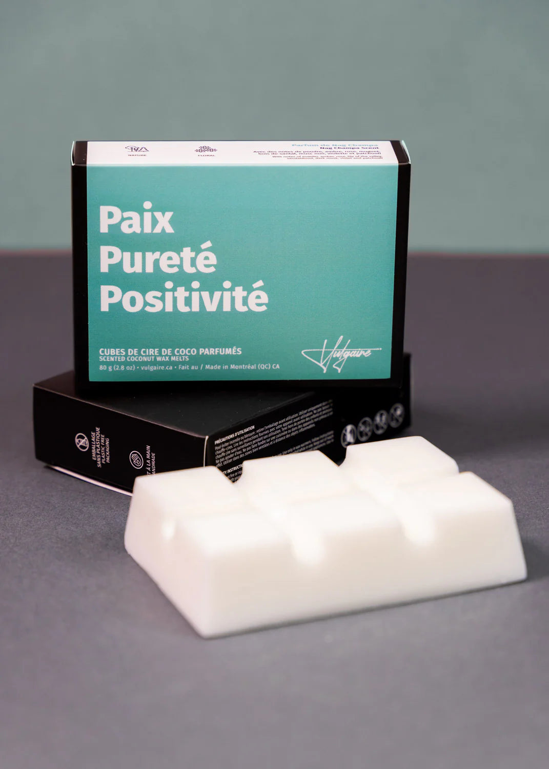 Cubes de cire Paix Pureté Positivité 80g.