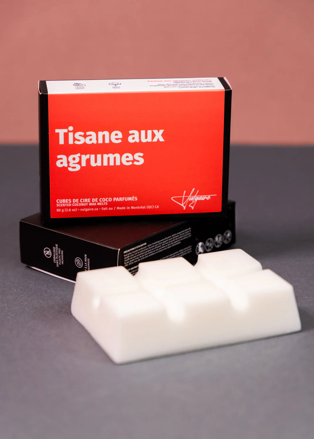 Cubes de cire Tisane aux agrumes 80 g.