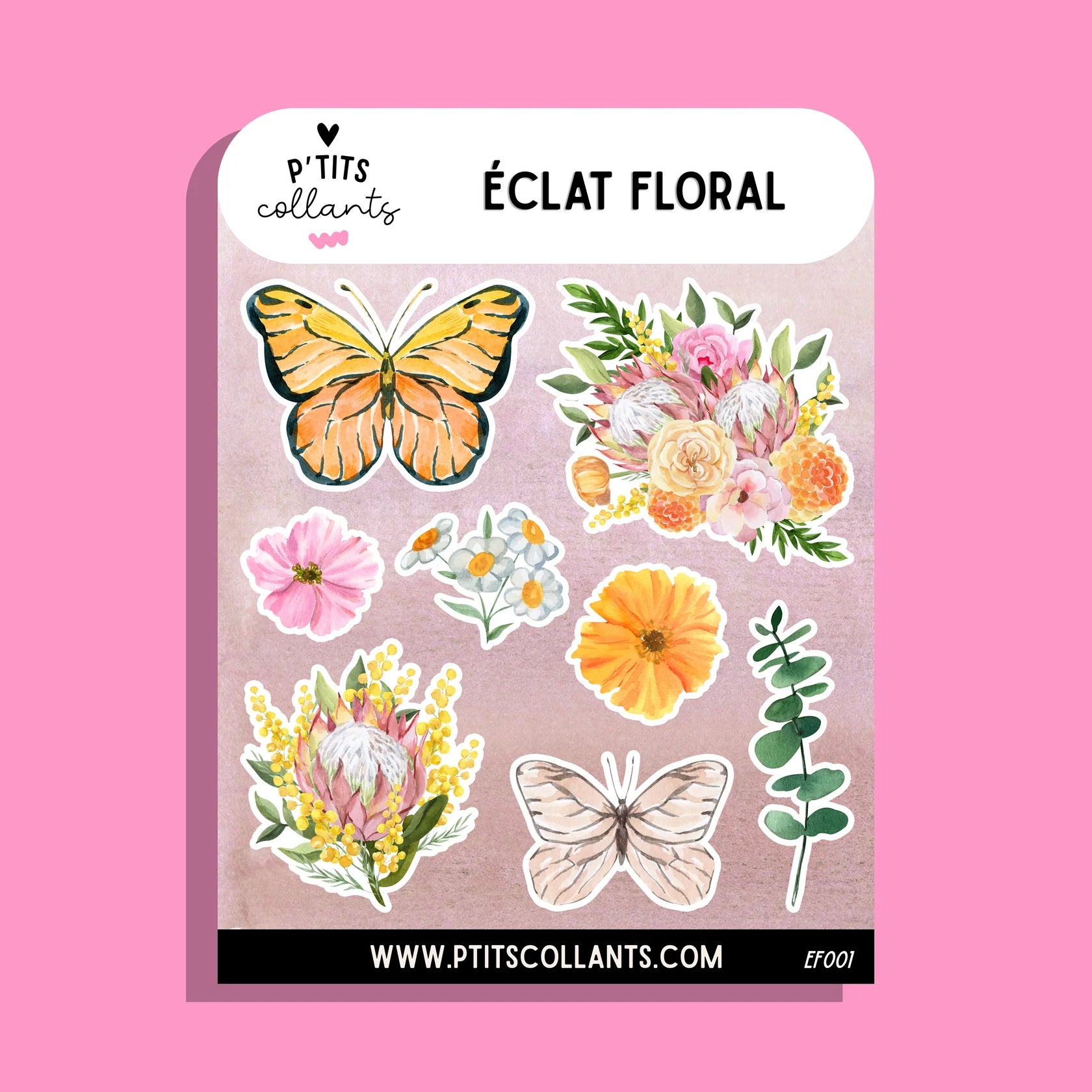 Éclat floral · Feuille de collants