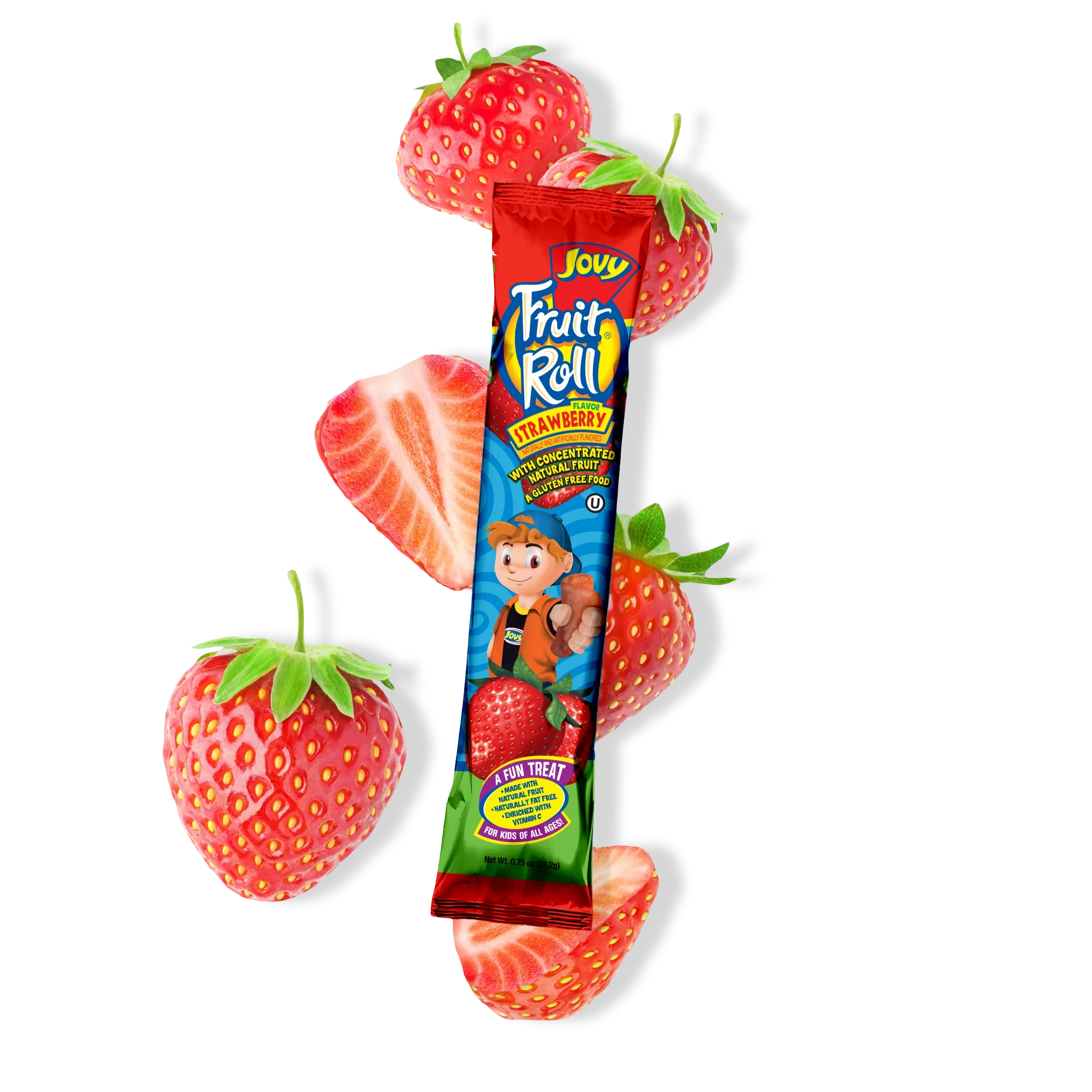 Rouleau de fruit fraise