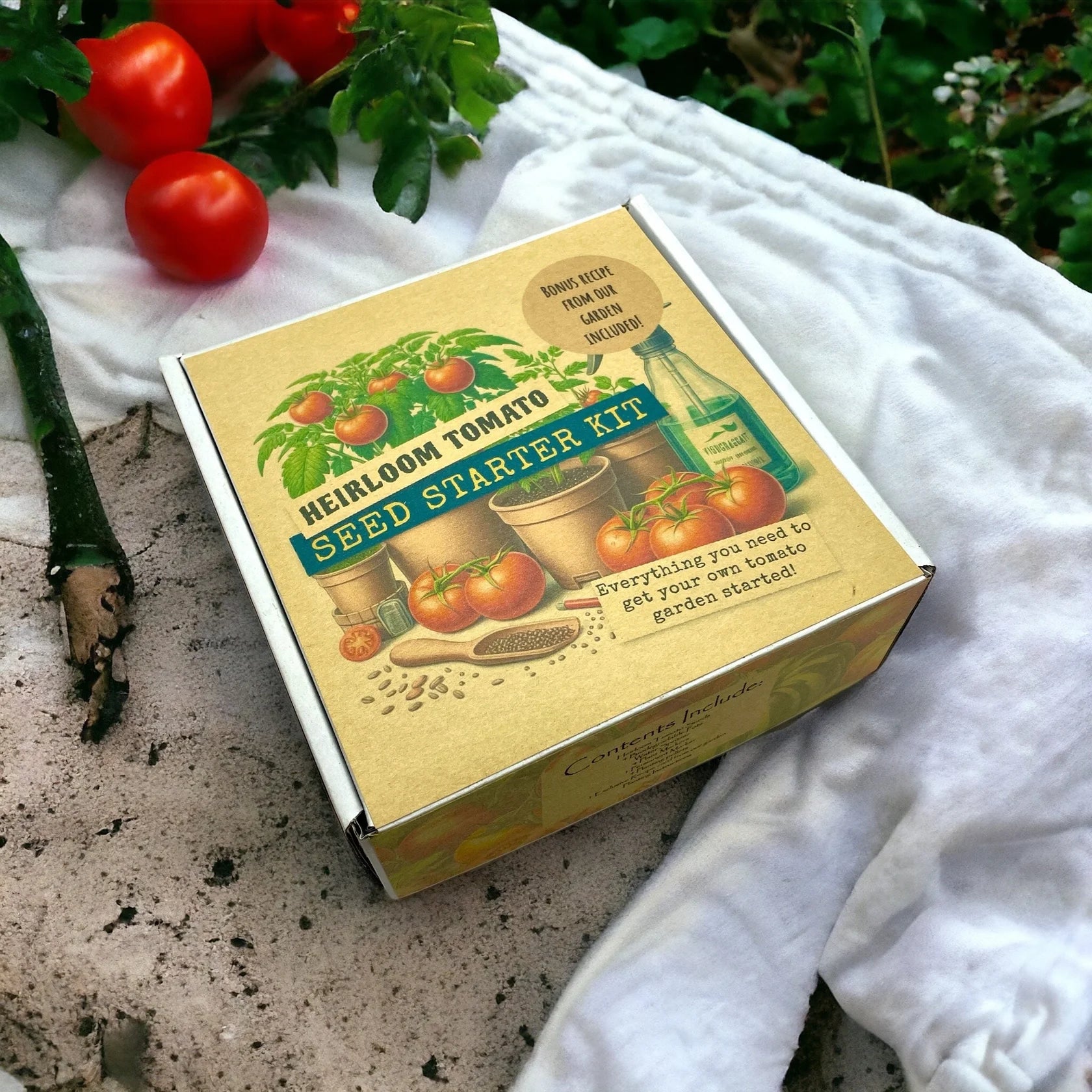 Kit de démarrage pour jardin de tomates ( bonus recette incluse)