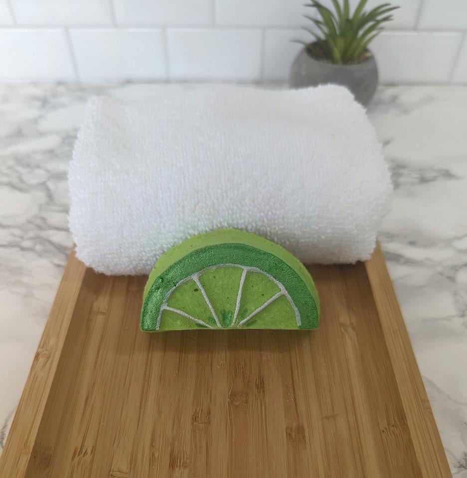 Mini bombe de bain lime