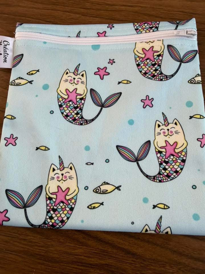Sac à collation chat sirène