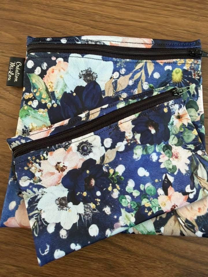 Sac à collation fleurs