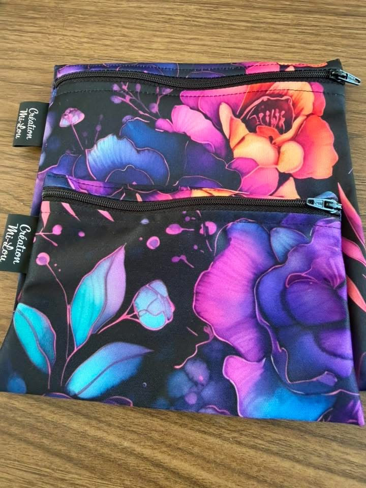 Sac à collation fleurs