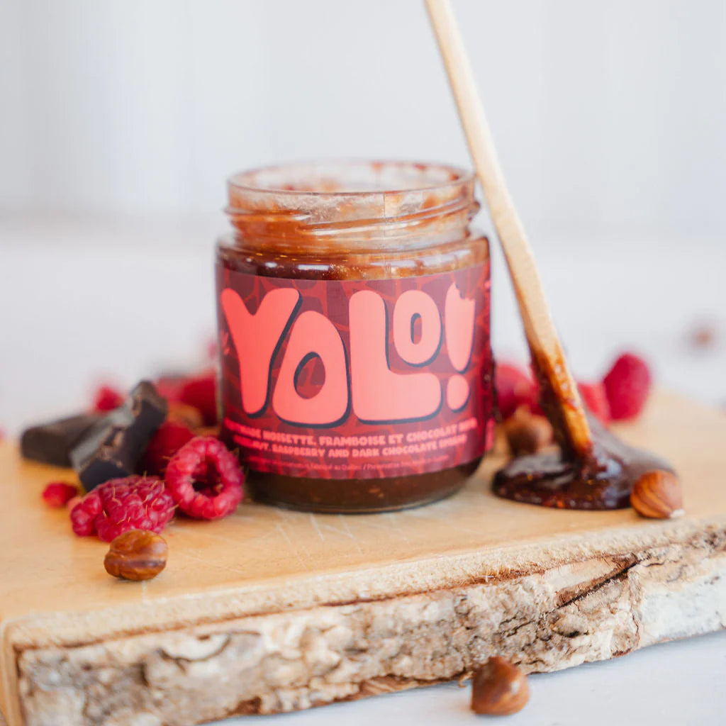 Tartinade Noisette, Framboise & Chocolat Noir – 250 g