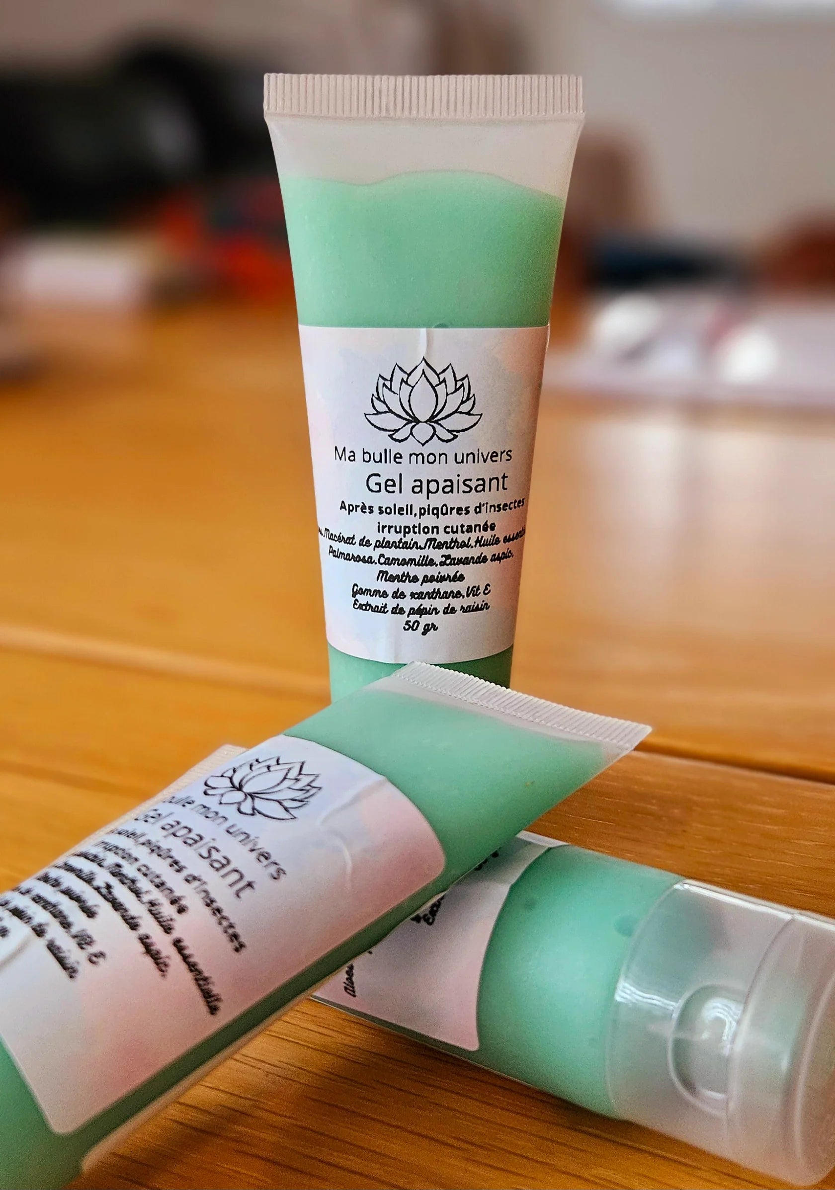 Gel apaisant (irruption cutanée , après soleil piqûres d'insectes)