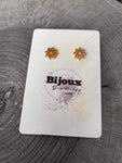 Boucles d’oreilles Mandela lotus en inox