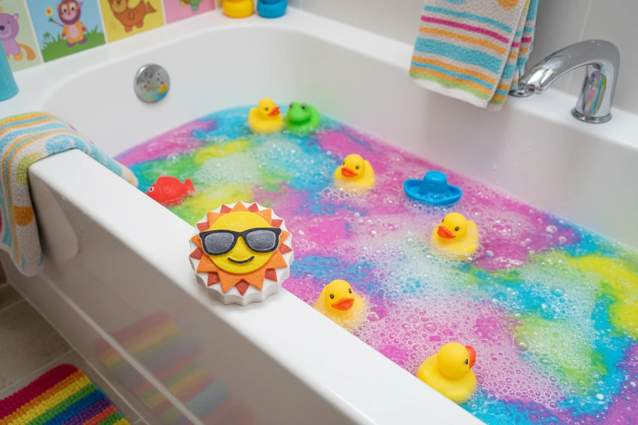 Bombe de bain géante soleil