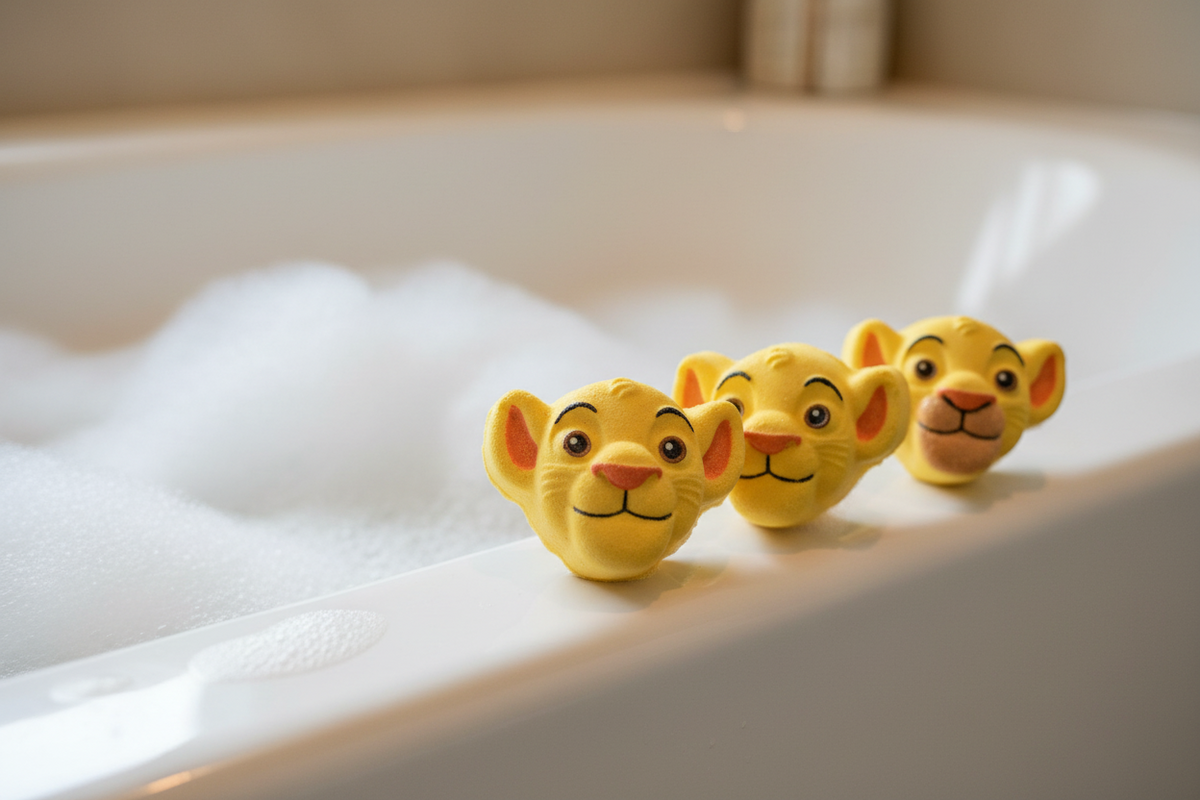 Bombe de bain lion