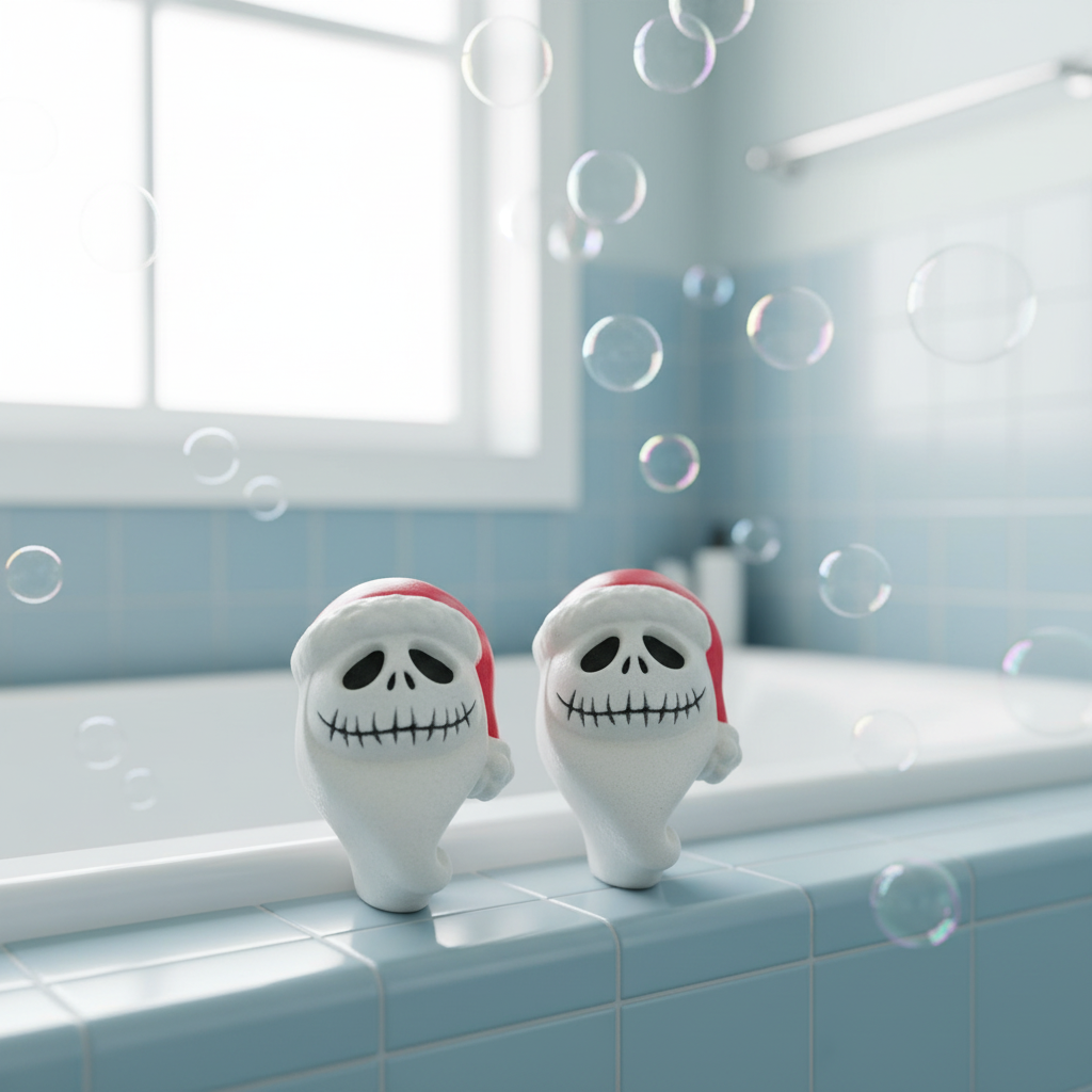 Grosse Bombe de bain squelette