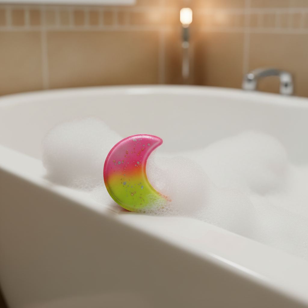Bombe de bain lune