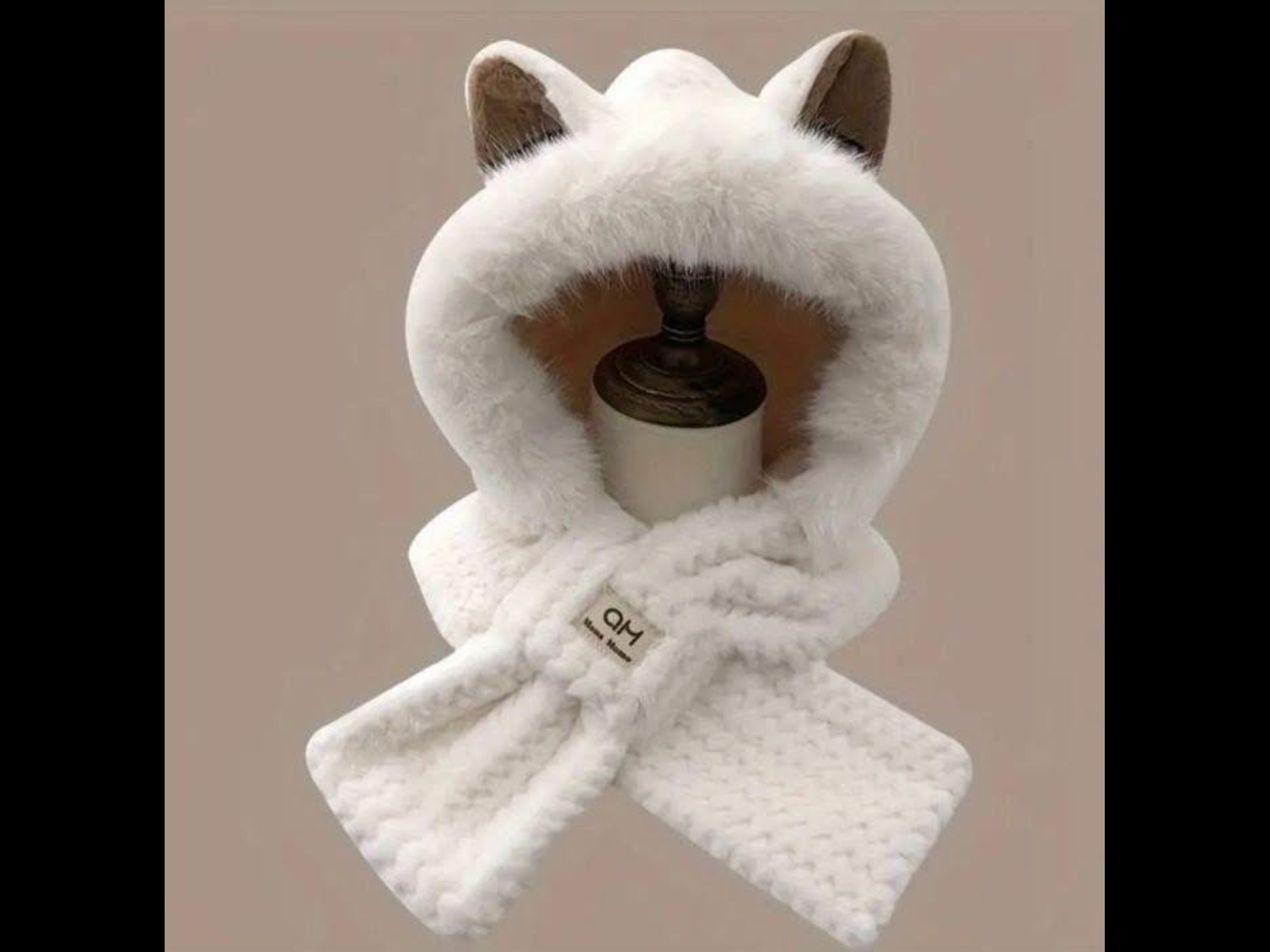 Chapeau foulard avec oreilles très doux