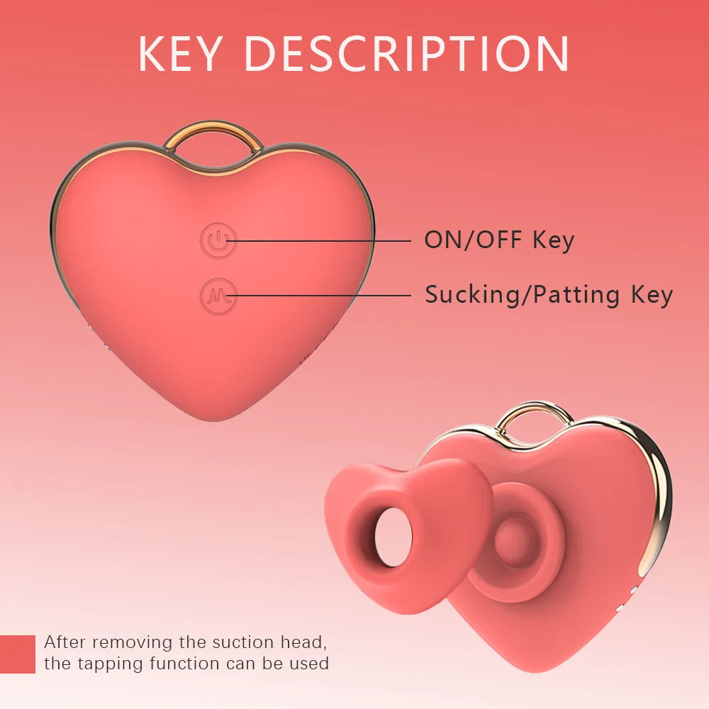 Jouet adulte coeur succion