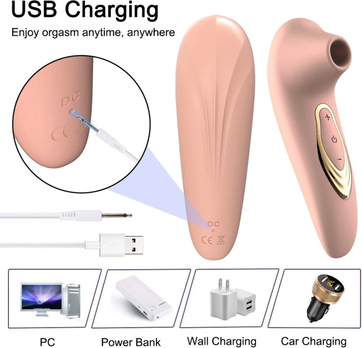 Jouet adulte succion
