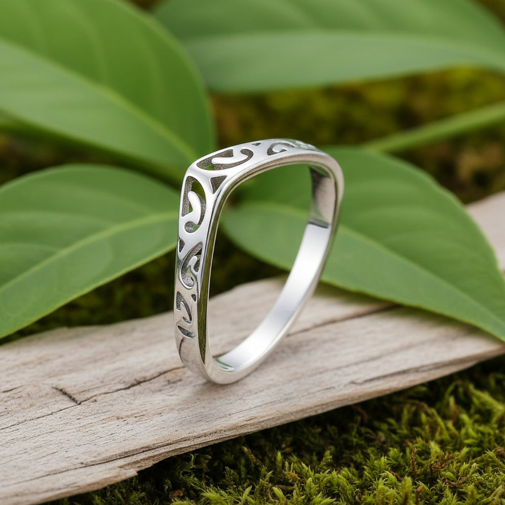 Bague en inox en V