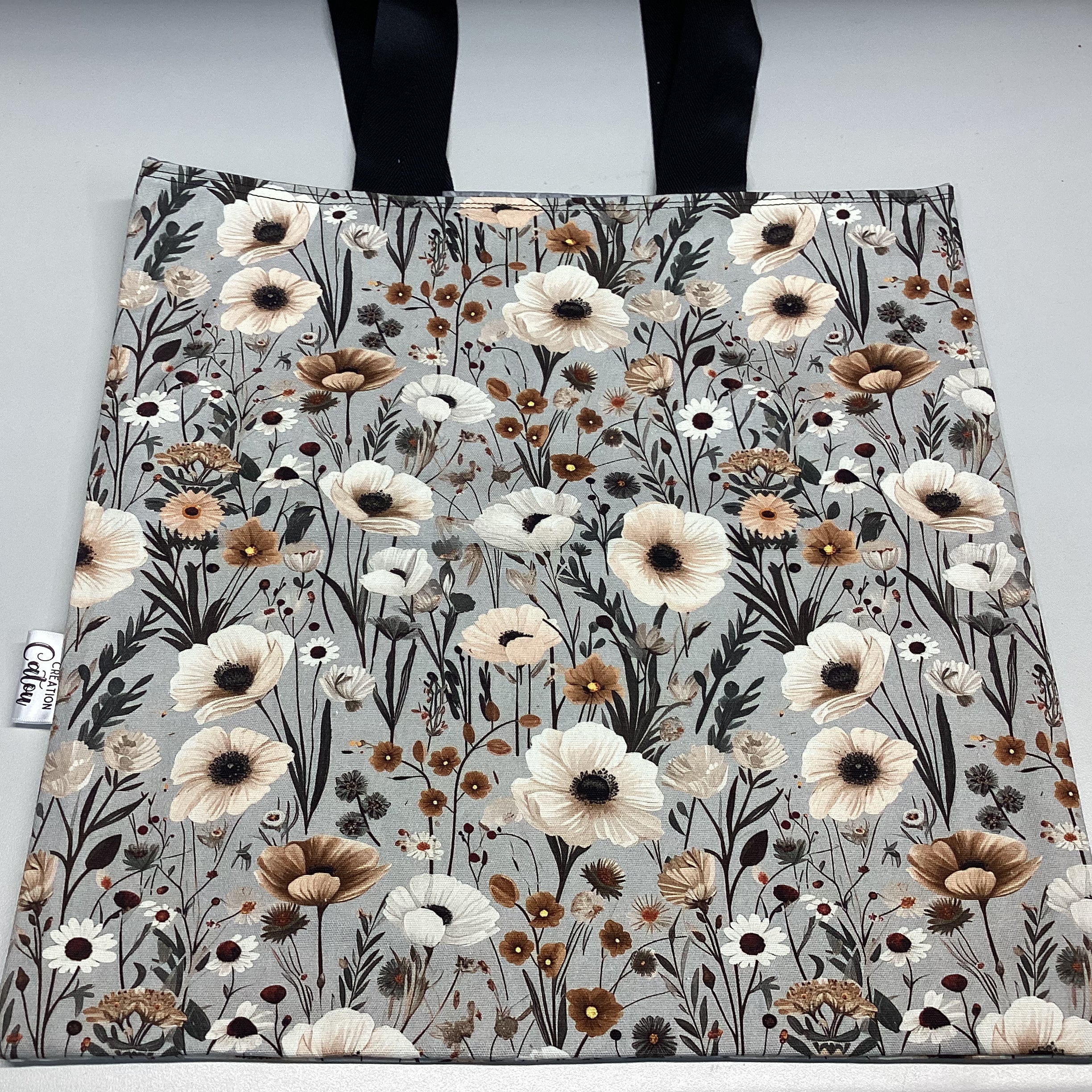 Sac fourre tout fleurs des champs