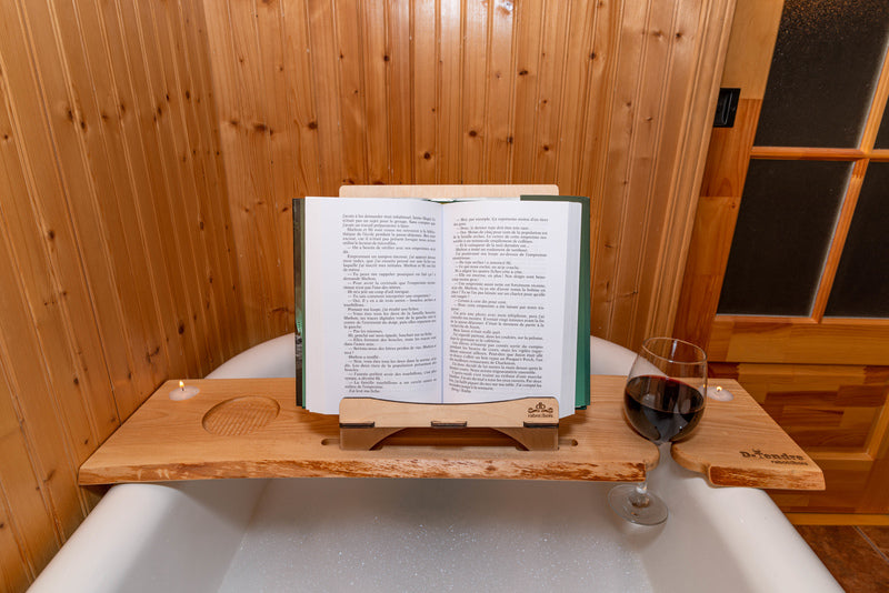 Pont de bain en bois