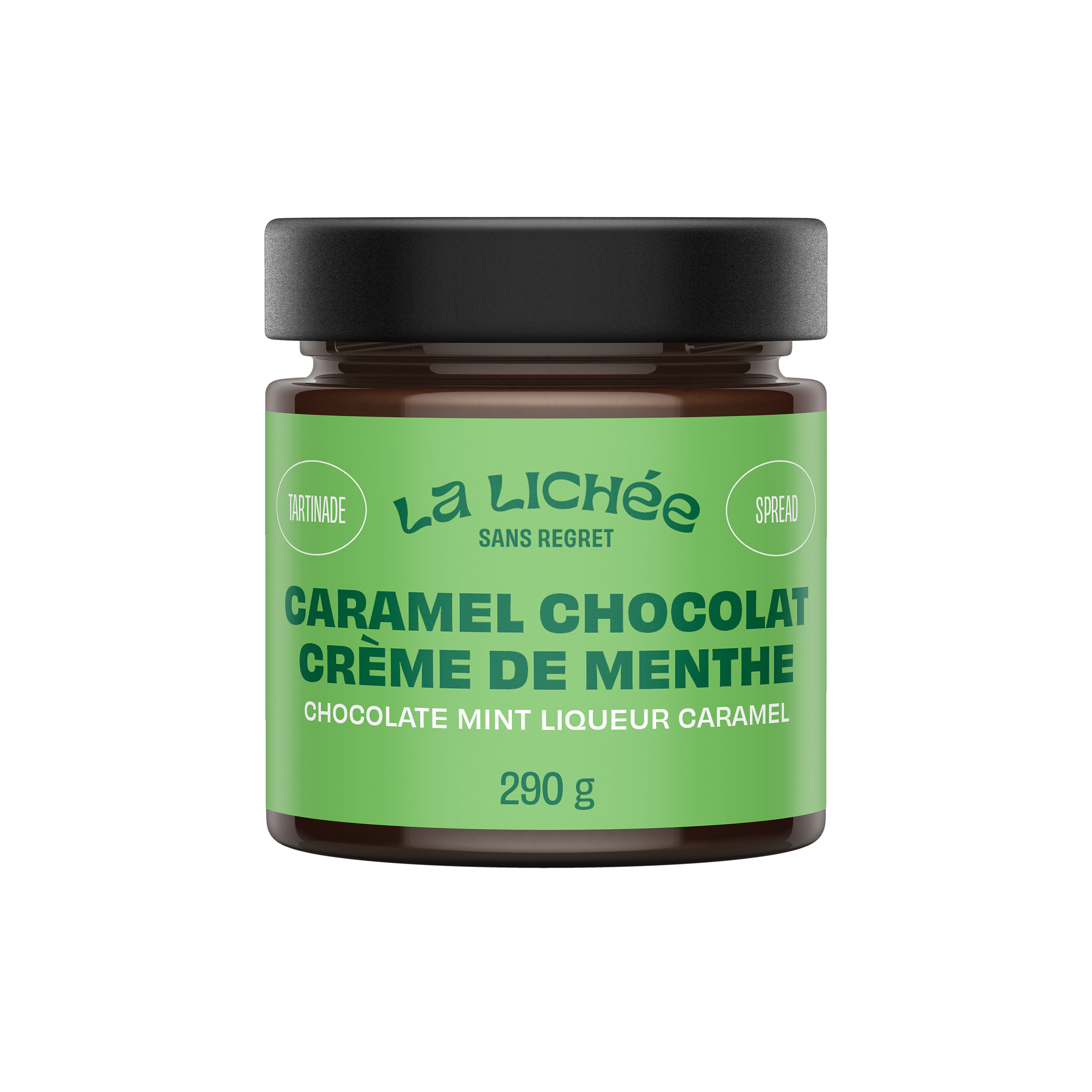 Chocolat, menthe, liqueur, caramel