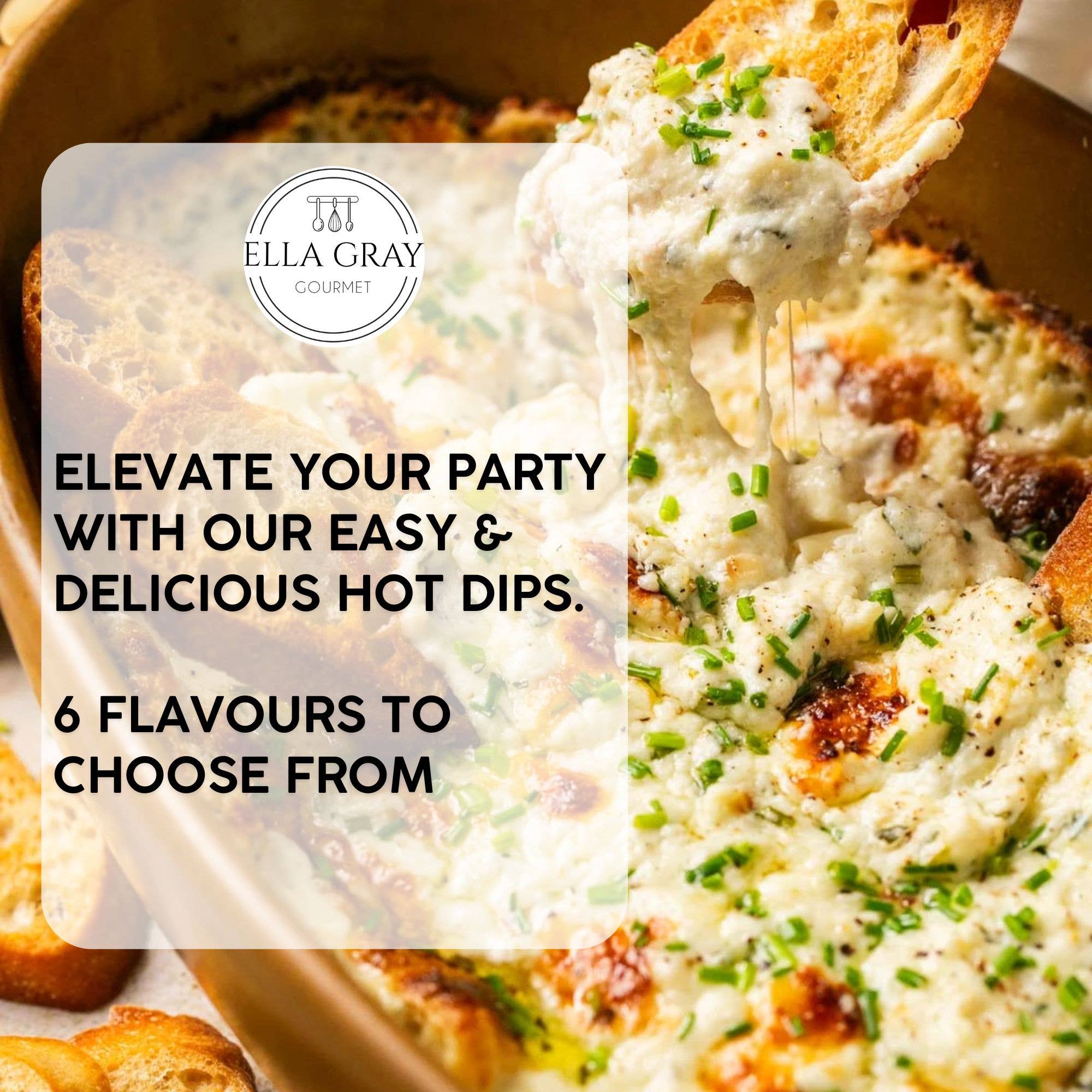 Trempette chaude - Oignon et ail au fromage