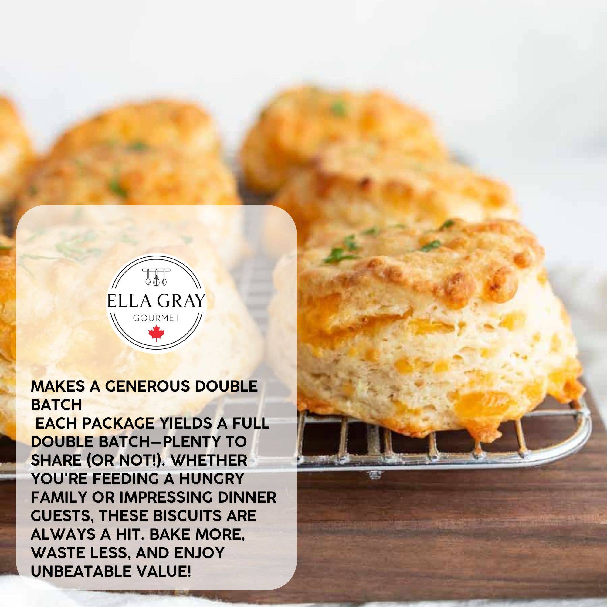 Mélange à biscuits - Cheddar et ail