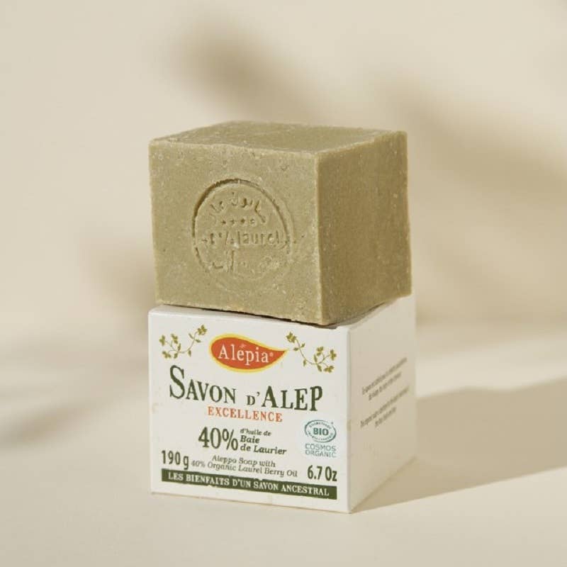 Savon d'Alep Organic Excellence d'Alepia: 190g / 25 % Laurier