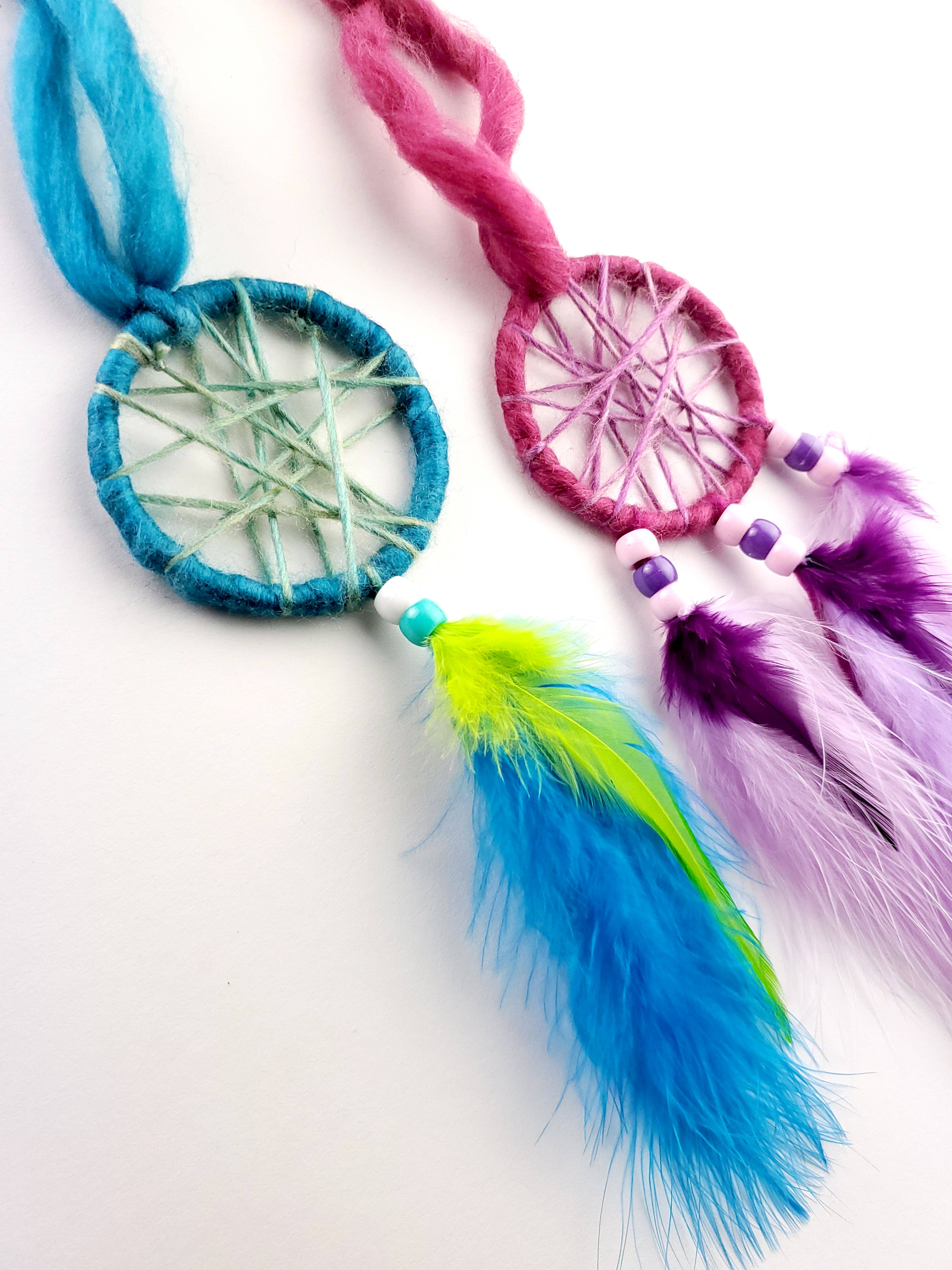 Kit Dream Catcher 2,5 pouces pour enfants - Arc-en-ciel