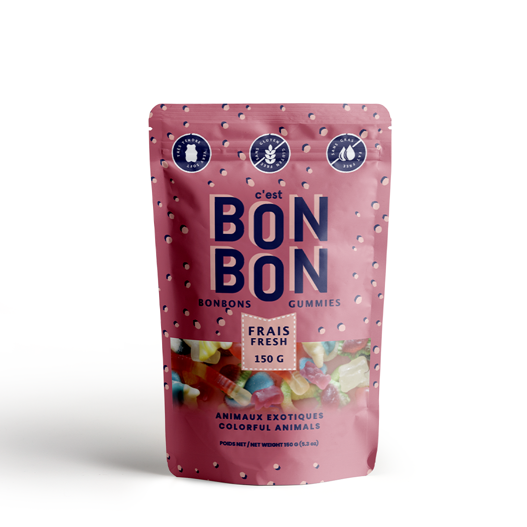 Animaux colorés - Bonbons gélifiés