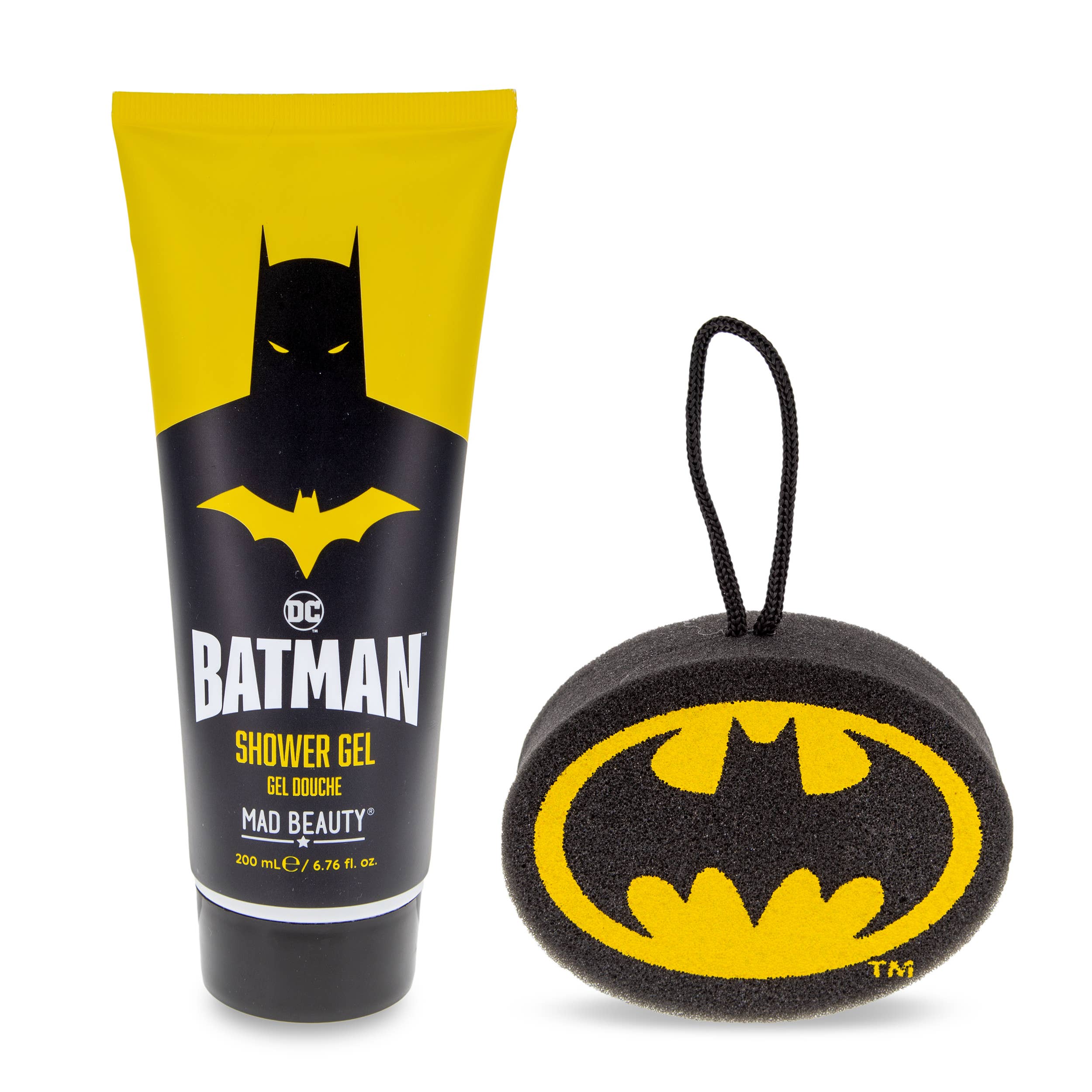 Coffret cadeau gel douche et éponge Batman