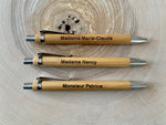 Crayons bambou personnalisés