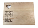 Planche avec coeur