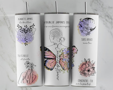 Bouteille femme courageuse