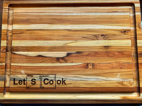Bloc de boucher en teak