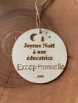 Ornement en bois de Noël